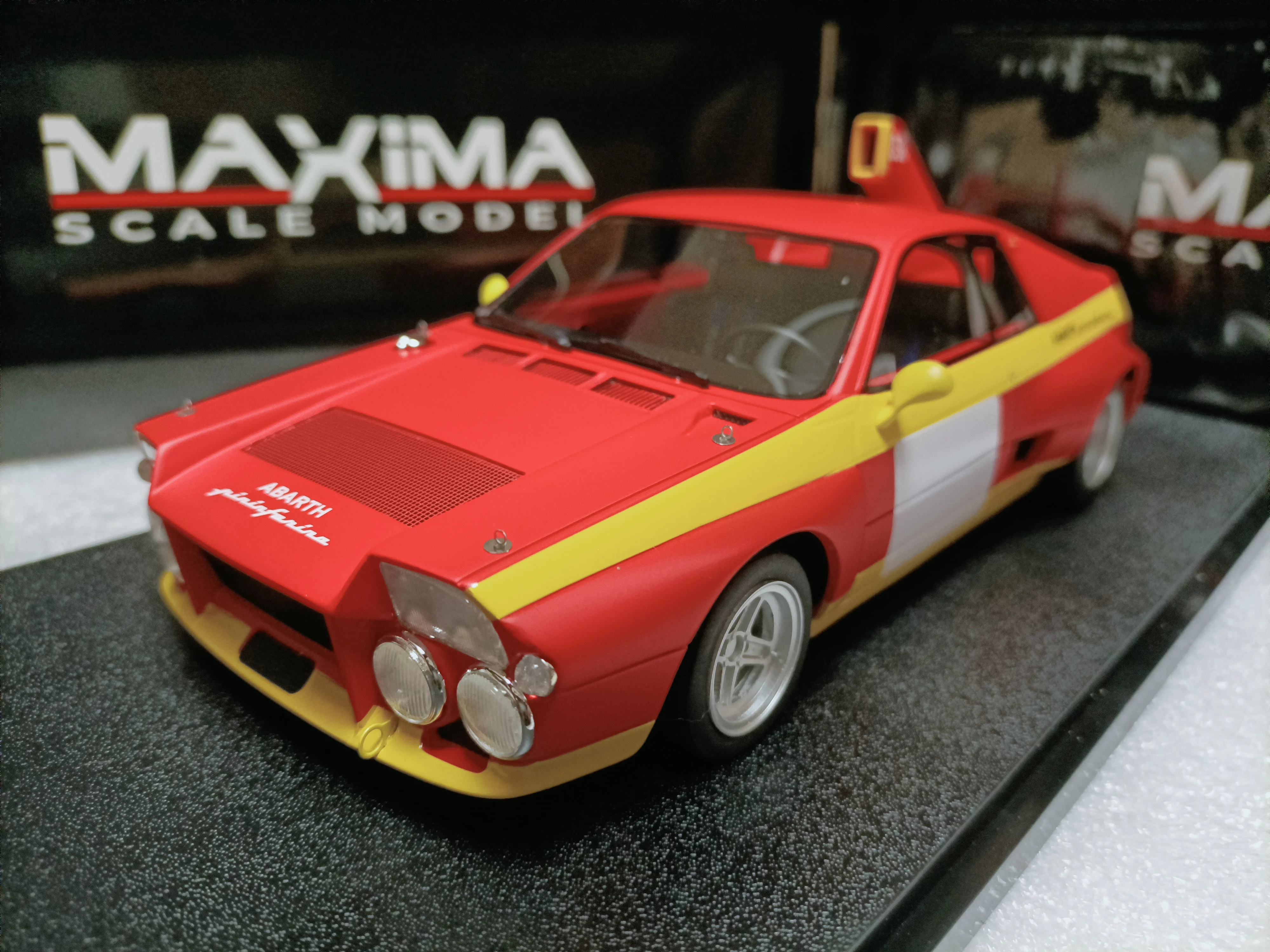 

Maxima 1:18 Abarth SE030 Press 1974, имитация ограниченной серии, металлическая статическая модель автомобиля из смолы, игрушка в подарок