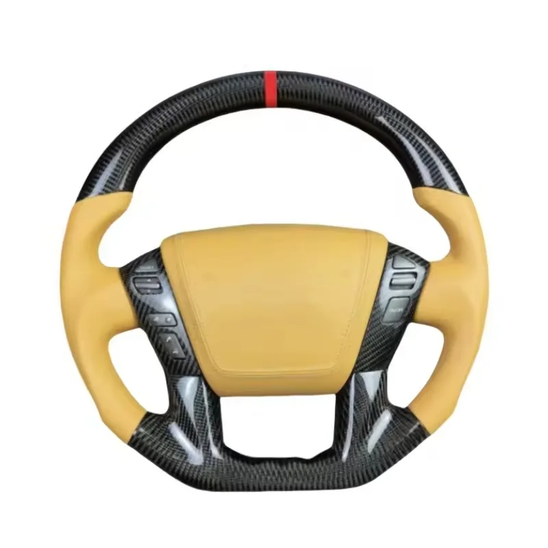 For Has Customized a Carbon Fiber Steering Wheel for Corolla RAV4 Creating a Sporty Style Steering Wheel
