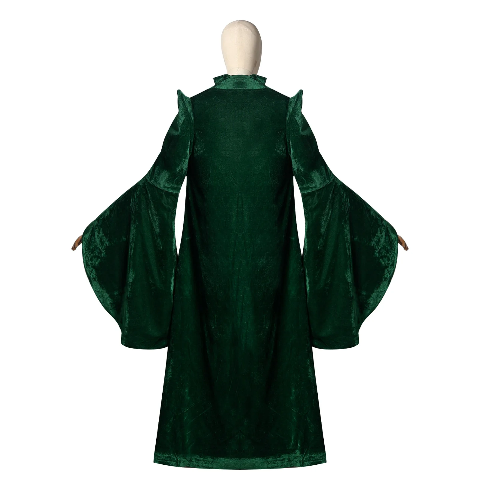 أزياء أستاذ الفيلم مينيرفا ماكجوناجال التأثيرية رداء الزي كيب فستان أخضر طويل بدلة تنكرية للهالوين كرنفال #4