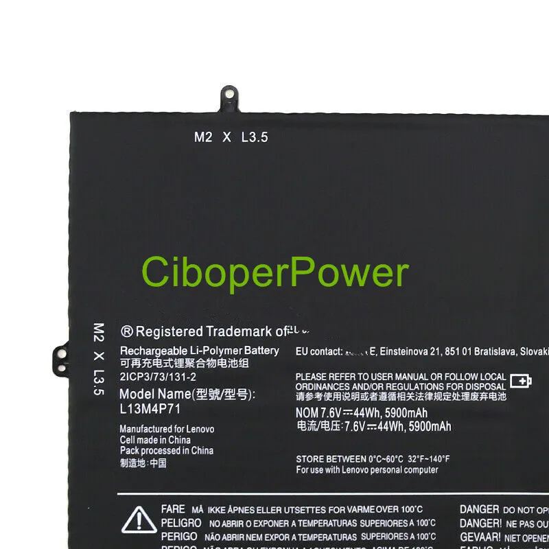 L13M4P71 baterii dla serii 1370 Pro-1370-80HE Pro-5Y71 Pro-I5Y51 Pro-I5Y70 Pro-I5Y71 L14S4P71 44Wh