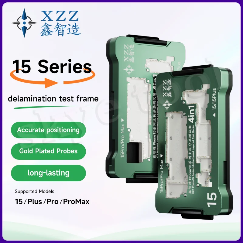 

Xinzhizao XZZ 15 Series 4in1 Motherboard Middle Layer Fixture For BGA Reballing Stencil Plant Tin For iPhone 15 Pro Max Repair