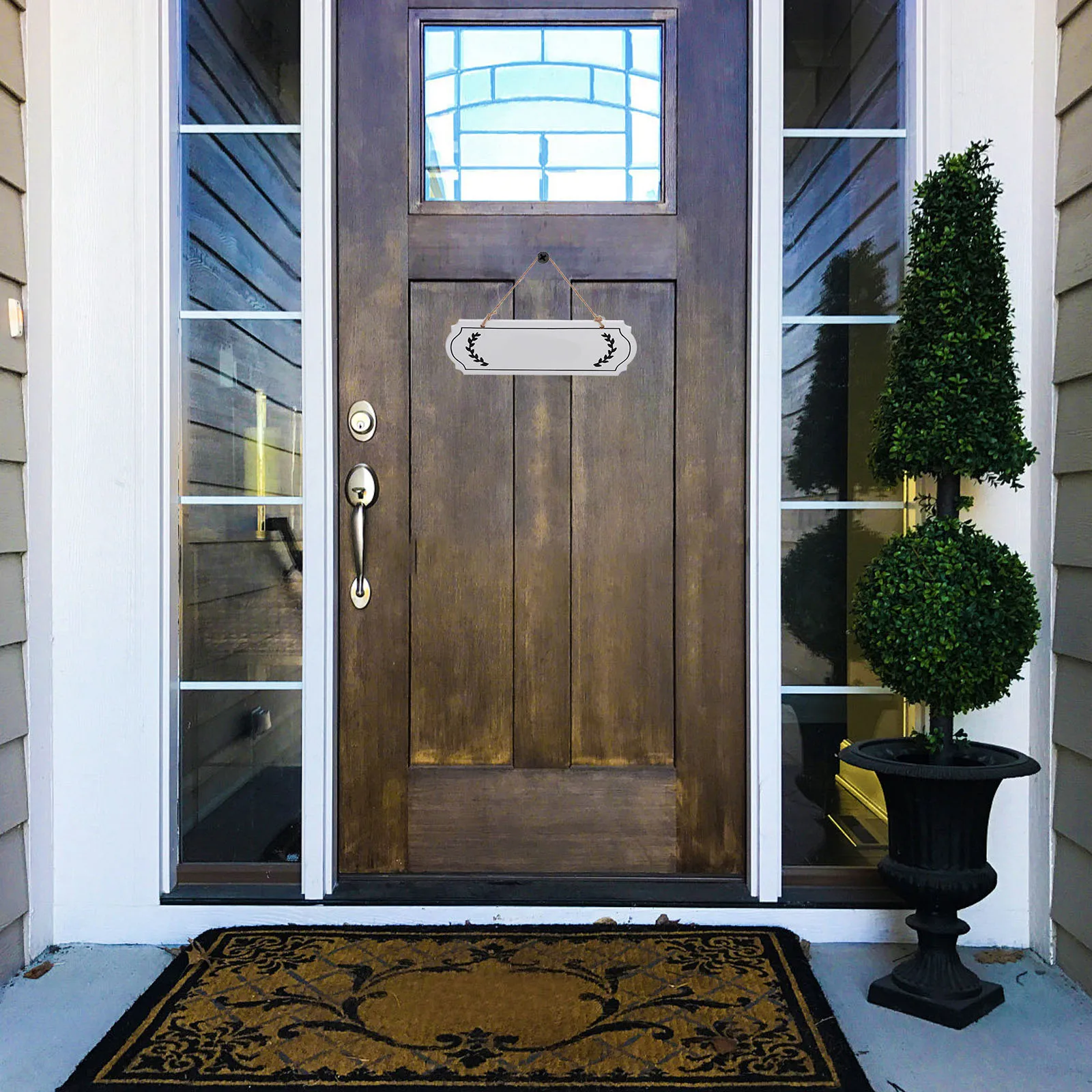 

Wooden Plaque Signboard Blank Unfinished Sign Craft Wood Plank Writable Hanging Diy Wood Board House Front Door Wall Hanging