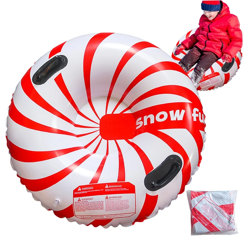 

Snow Tube, Leakproof Thickened Wear-Resistant Heavy Duty Hard Bottom Sleds Snow with Handles Snow Sled for Adults