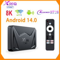 HY X96Q PRO+ Android 14 Smart TV Box Allwinner H728 Quad Core 8K@24fps 1000M Ethernet Wifi 6 Google Player X96Q Pro Set Top Box