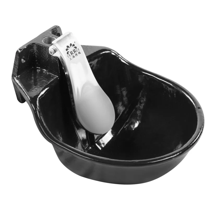 Black small plastic cow drinking bowl, sheep automatic drinking fountain