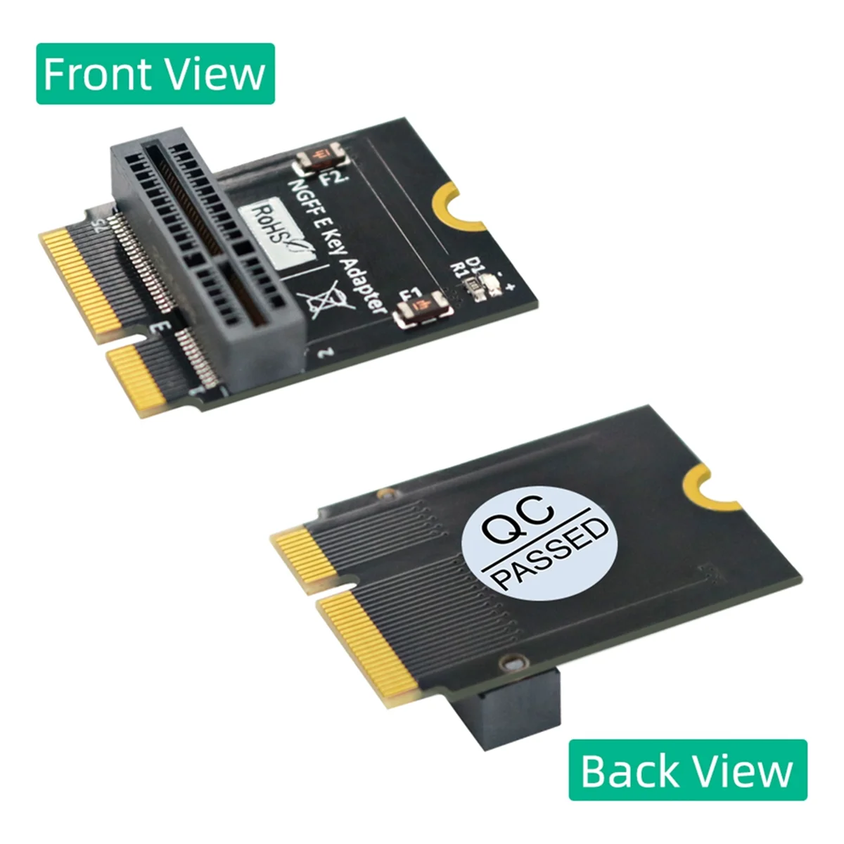 M.2 NGFF E-Key to E- Key Convert Adapter Card for AX200/201/210 WiFi Card Vertical Installation