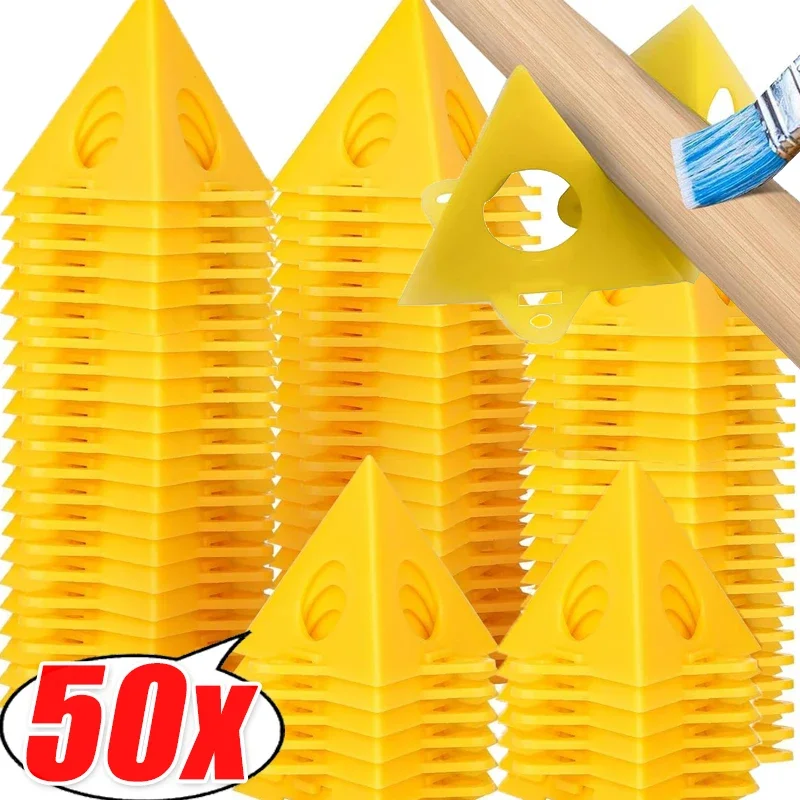 

Pyramid Triangle Paint Stands Tool Plastic Cone Cushion Block Triangle Paint Pads Feet for Woodworking Carpenter Paint Bracket