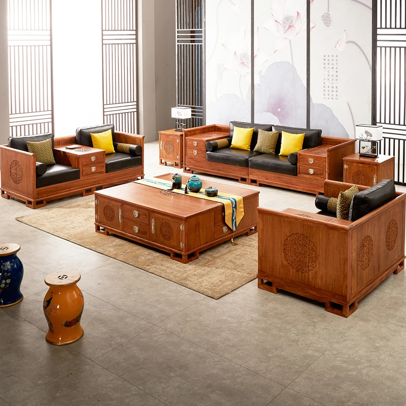 Neues Sofa im chinesischen Stil, Mahagoni-Möbel, Palisander, Su Li Kyocera
