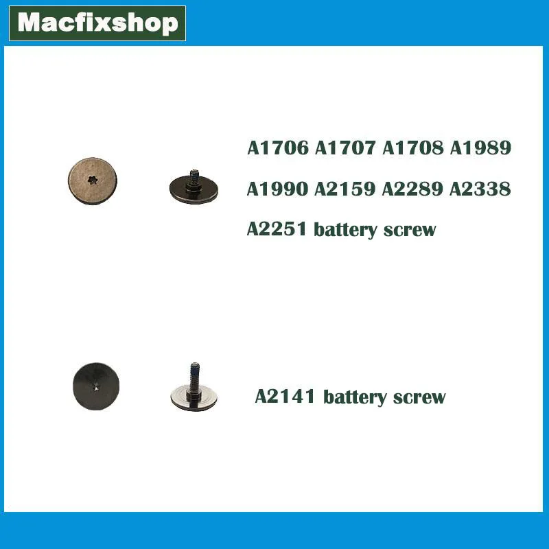 

New Original 1pc 5pcs 10pcs For MacBook Air Pro A1706 A1707 A1708 A1989 A1990 A2159 A2289 A2251 A2338 A2141 Battery Screw Screws