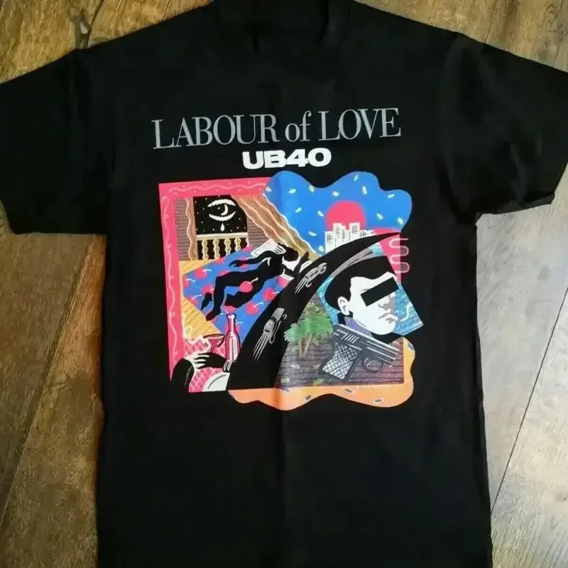 Ub40 Labour Of Love Album Cotton Black All Size T Shirt