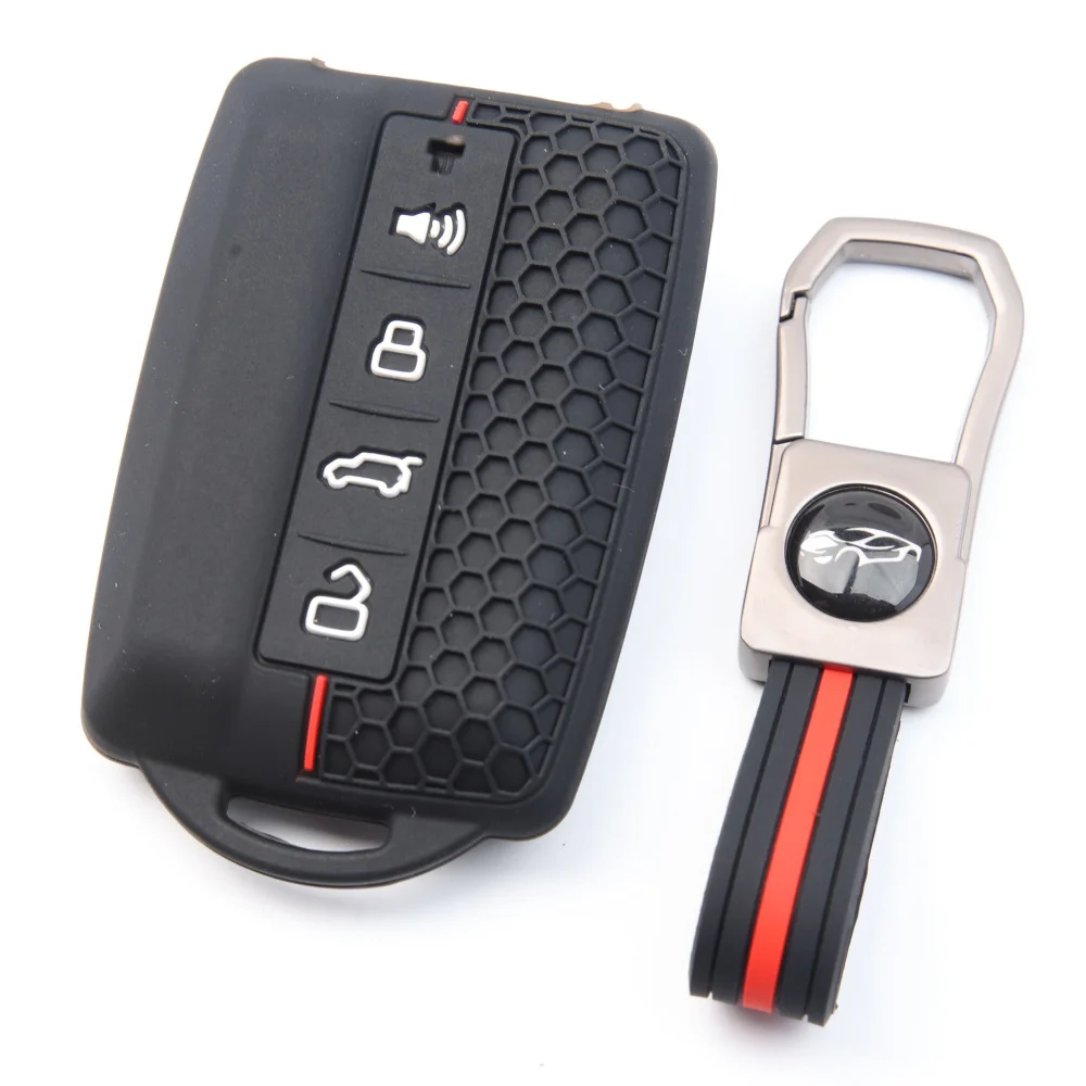 Silicone Car Key Cover Shell Protector Case Set for Great Wall GWM WEY TANK 300 500 Tank300 Tank500 Remote Keychain Accessories