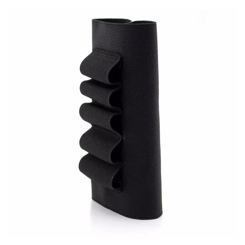 5 Hole Elastic Shotgun Stock Pouch - MOLLE Tactical Holder for 12G/20G Shells (Outdoor Hunting Accessory) view 3