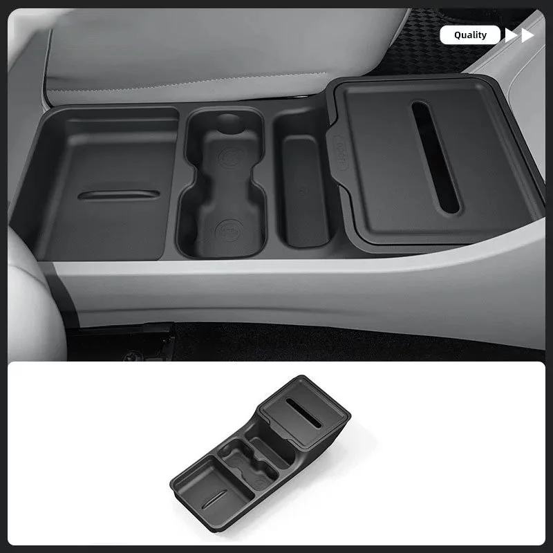 Car Under Center Console Storage Box Organization Tray Bracket For Geely EX2 Proton eMas 5 Geome EV 2025 2026 Interior Accessori