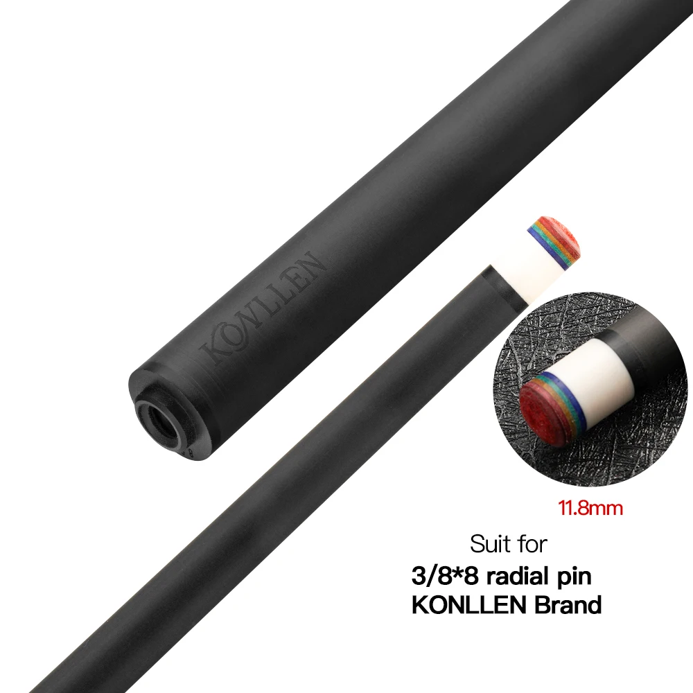 KONLLEN-Carbon Fiber Billiard Cue Stick Shaft, 3 Cushions, Carom