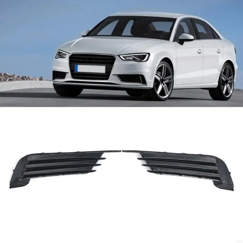 

Auto Bumper Grilles Black Left+Right Car Mesh Grilles for 2013-2017 Saloon X37F