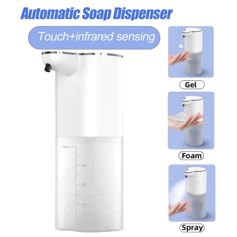 

Automatic Soap Dispenser Touchless Sensor Dispenser Rechargeable Foam Gel Sanitizer Smart Hand Washer Machine For Home Bathroom