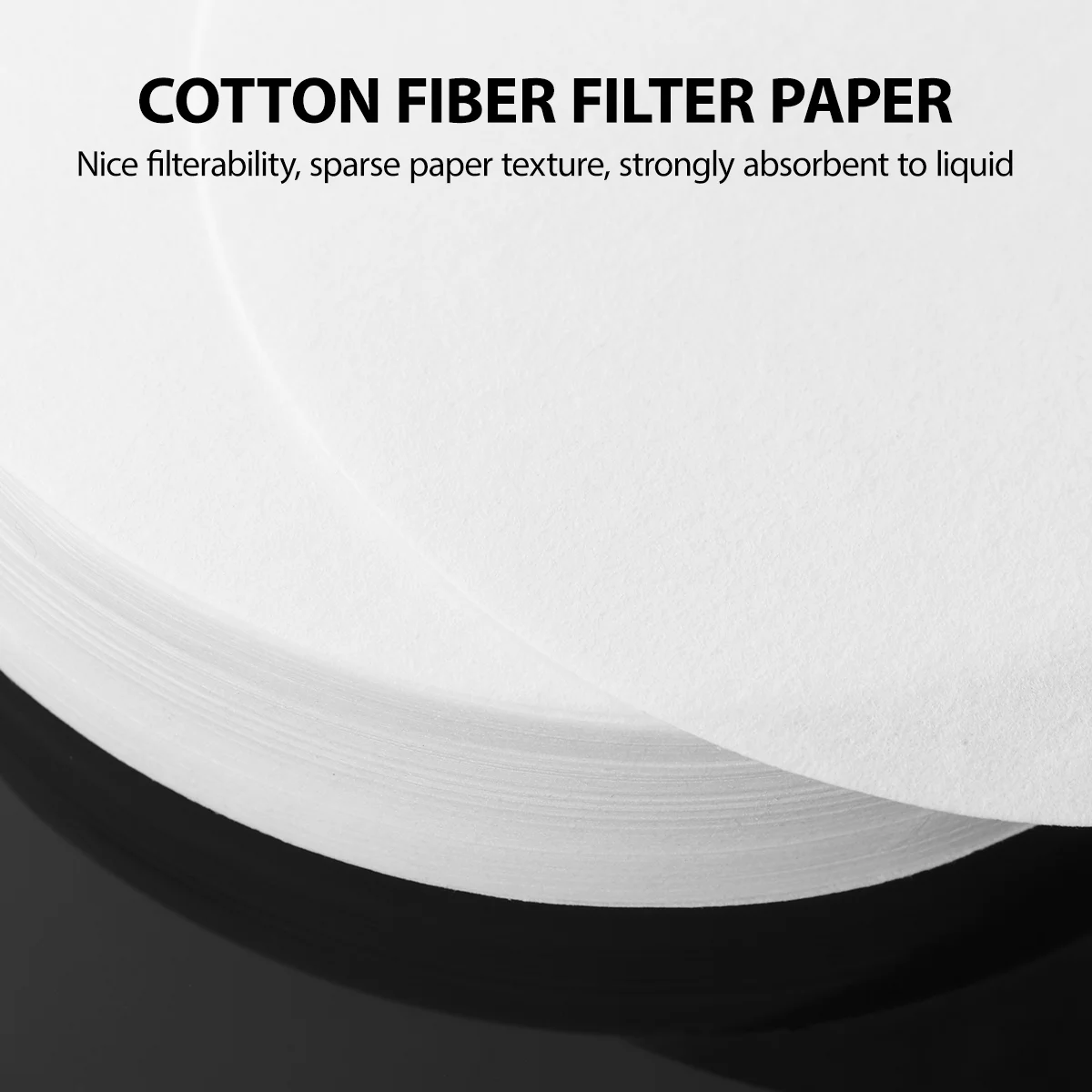 100PCS Medium Rate Filter Paper Discs Round Lab Coffee Filters for General Chemistry Teaching Equipment Pulp