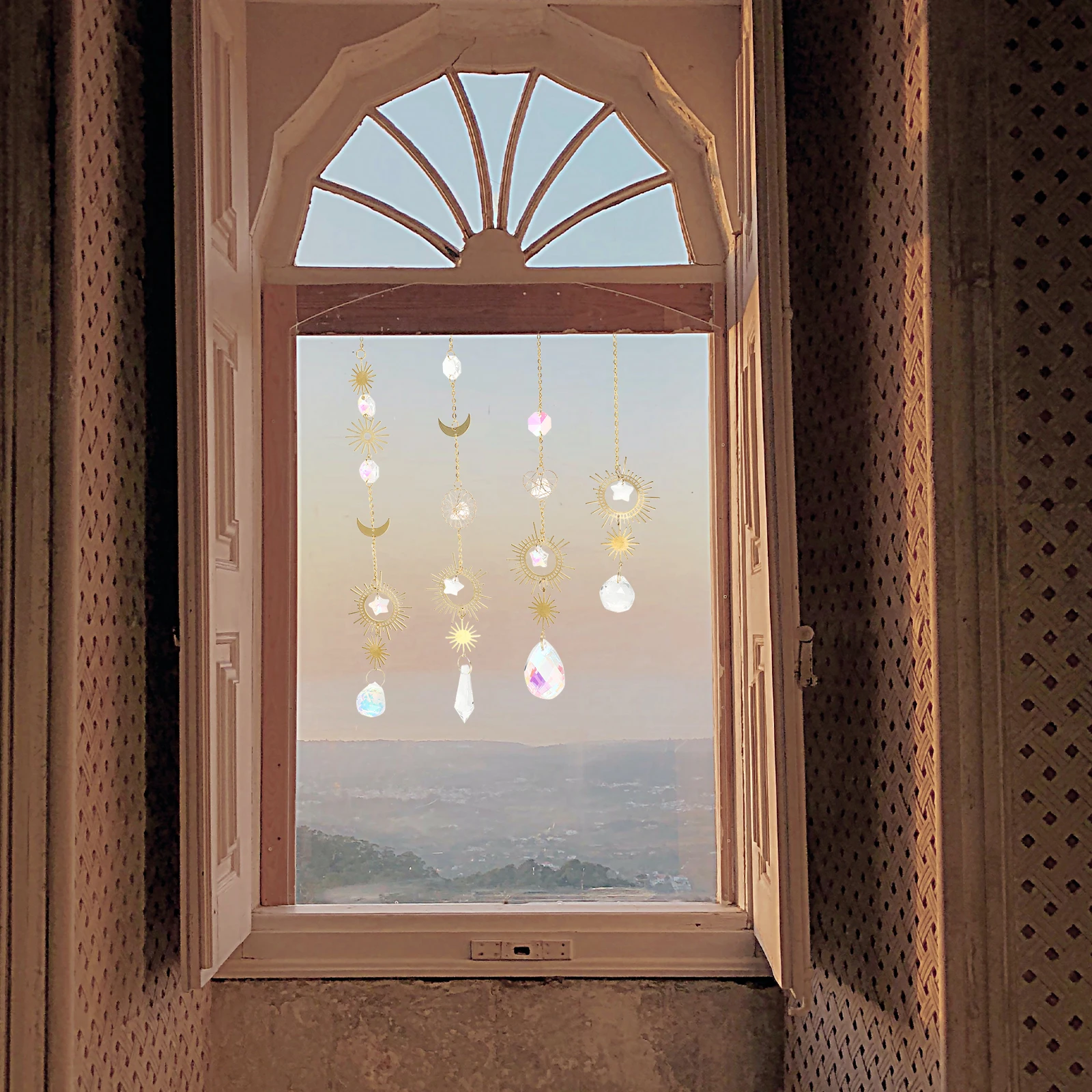 

Crystal Sun Pendant Hanging Decor Indoor Window nament Crystals Hanging Suncatcher Unique Suncatcher Elegant