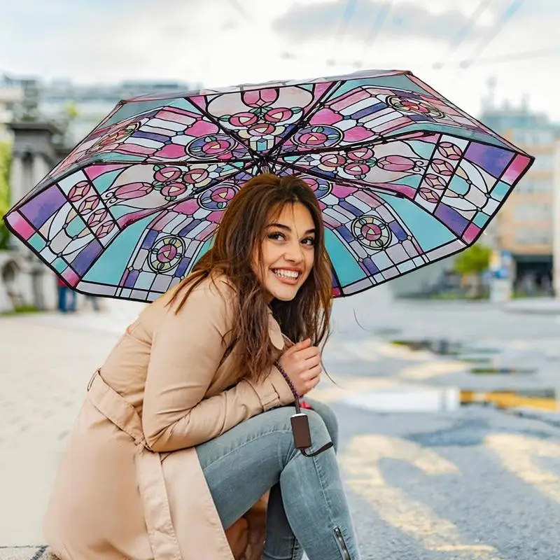 Parapluie de Voyage Pliable, existent, Rétro, Coupe-Vent, pour Anniversaire, Pâques, Noël