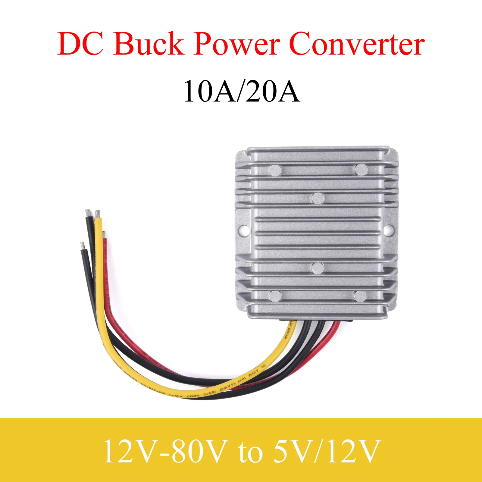 12V-80V to 5V/12V DC Power Converter 10A 20A Buck Regulator Step-Down Voltage Automotive Power Supply Moudle For Car