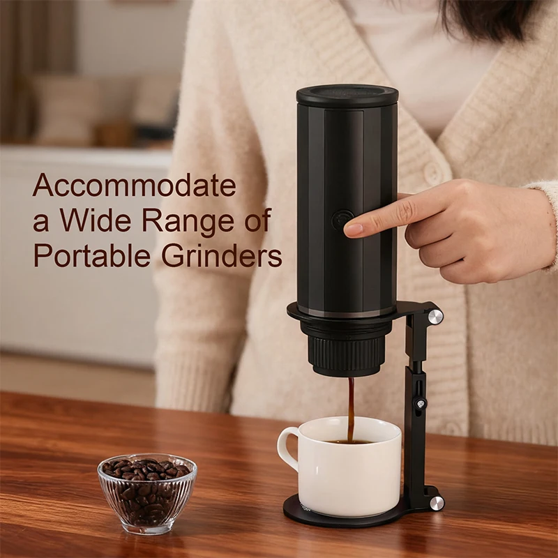 Suporte Ajustável para Máquina de Café em Liga de Alumínio, Base para Filtro de Gotejamento, Suporte Dobrável para Filtro