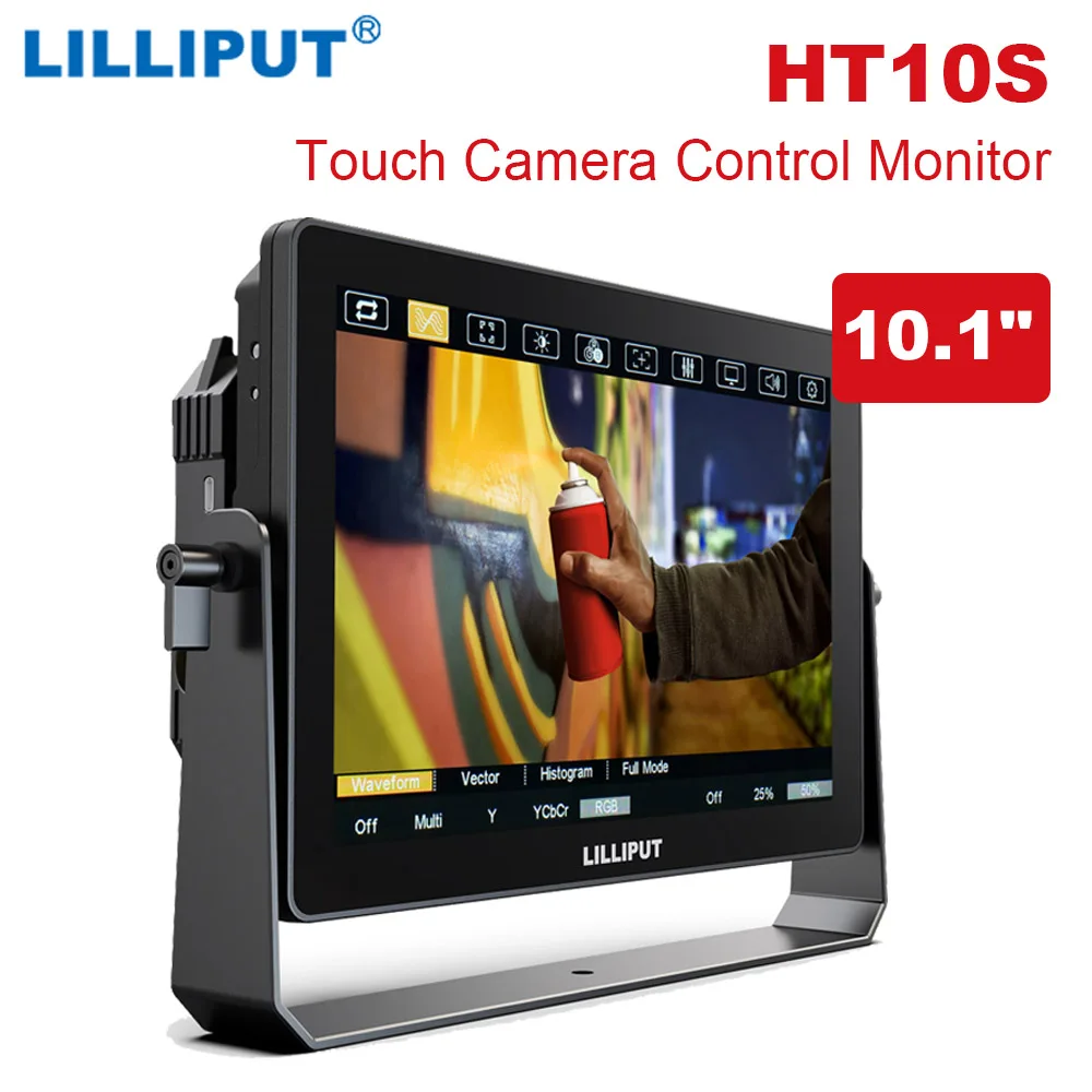 LiLLiPUT HT10S сенсорный монитор управления камерой 10,1 дюйма 1920 × 1200 1500 нит 3G-SDI HDMI-зажимной сенсорный экран для DSLR камеры