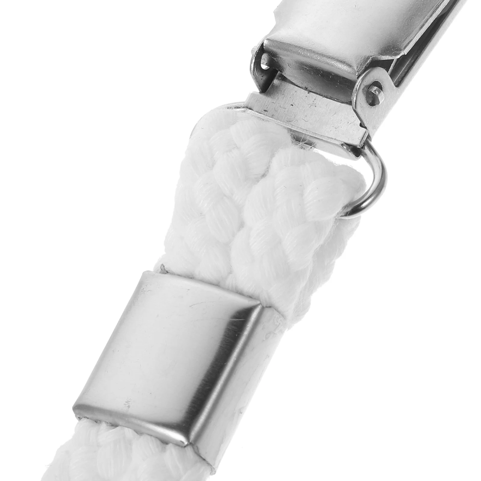 

4Pcs Metal Clothes Hanger Clips Rustproof Towel Clamps with Loop Design for Hanging Towels in Laundry Room Bathroom