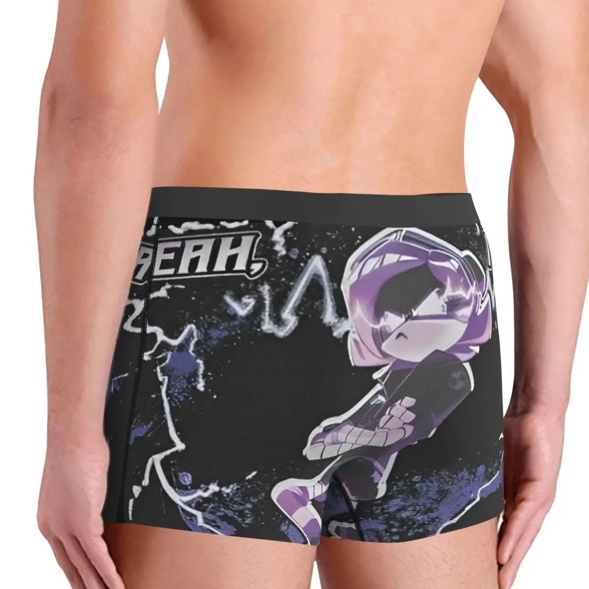 القتل الطائرات بدون طيار عوزي الملابس الداخلية الكرتون أنيمي رجل الملاكم موجز عادي Boxershorts Trenky التسامي سراويل كبيرة الحجم