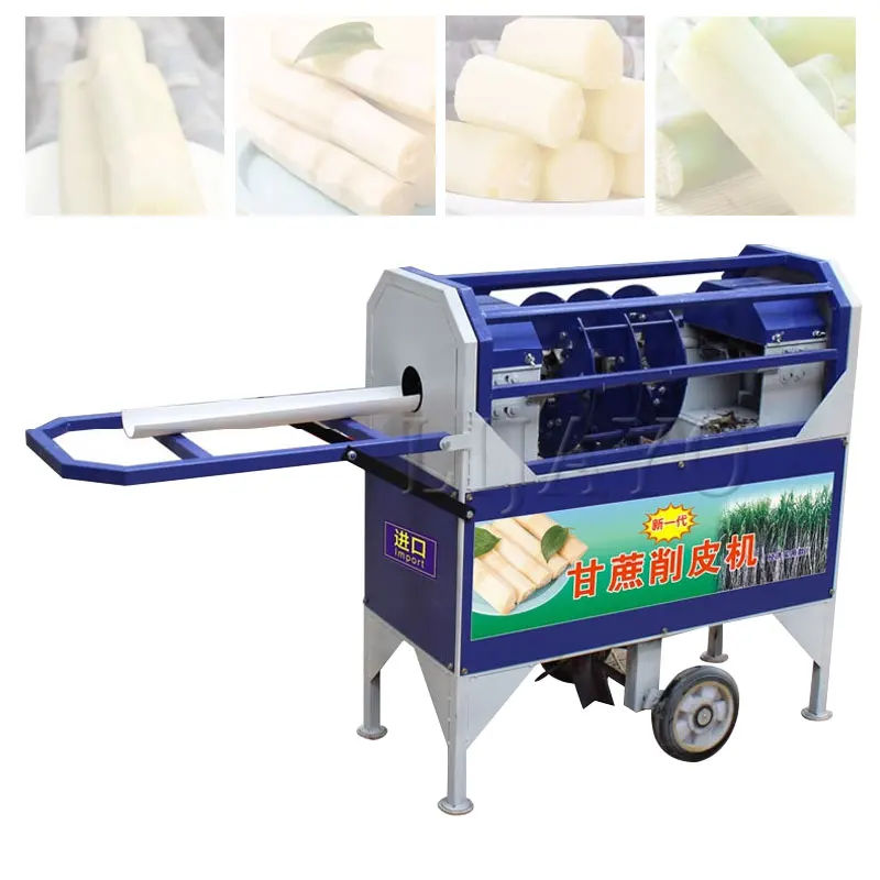 Simple Operation Standing Sugarcane Peeling Machine Commercial Sugar Cane Peeler