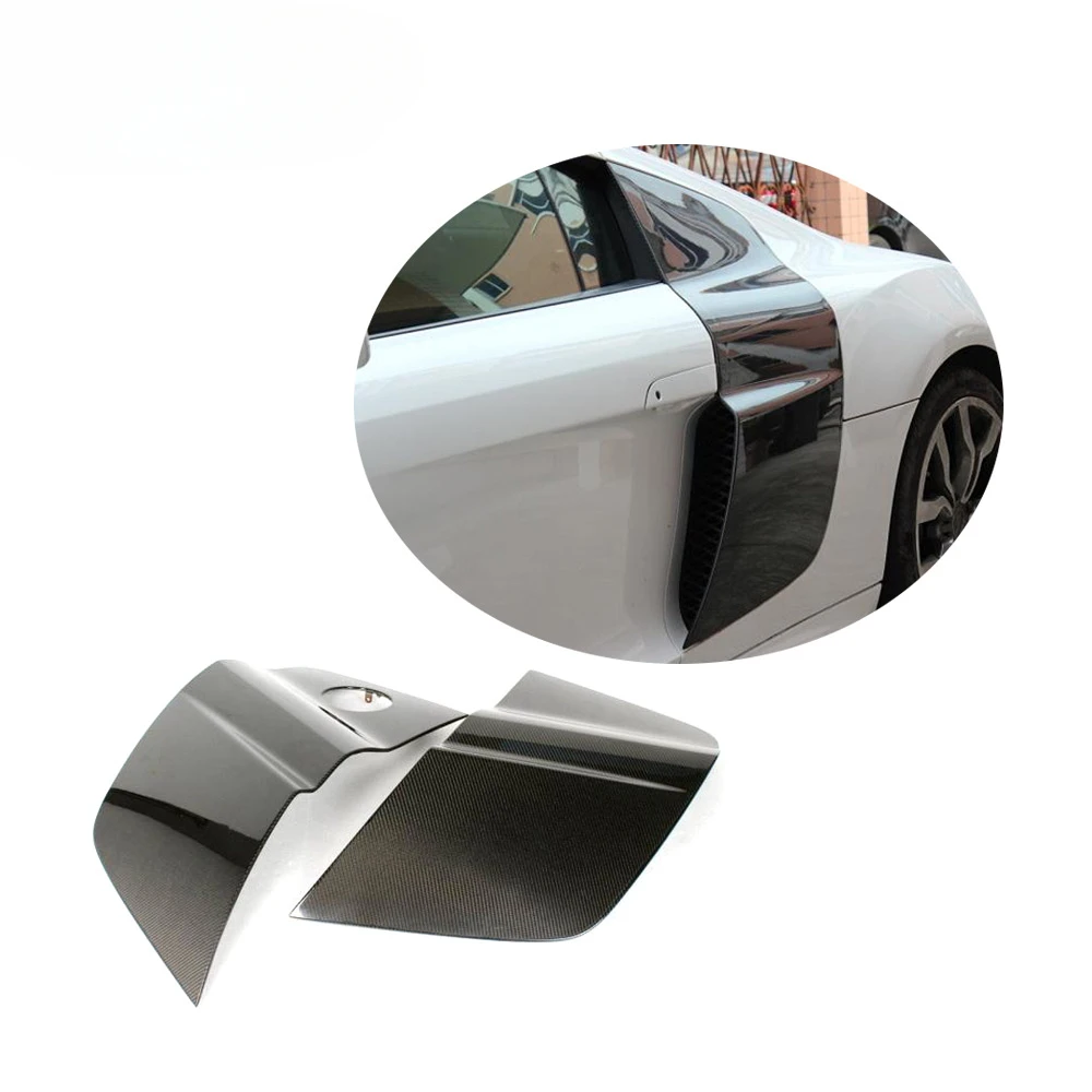 Carbon Fiber Door Fender Side Blades for Audi R8 V8 V10