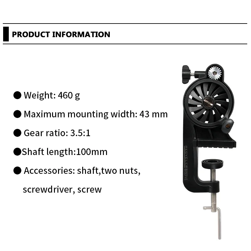 Adjustable Portable Table Clamp Fishing Reel Machine Fishing Line Winder Fishing Line Spooler Wire Winding Reclaimer Equipment