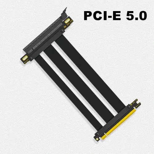 PCIe 5.0 ライザーケーブル GEN 5 x16 20cm 高品質エクストリーム PCI-E 5.0 X16 ライザーケーブル PCI Express
