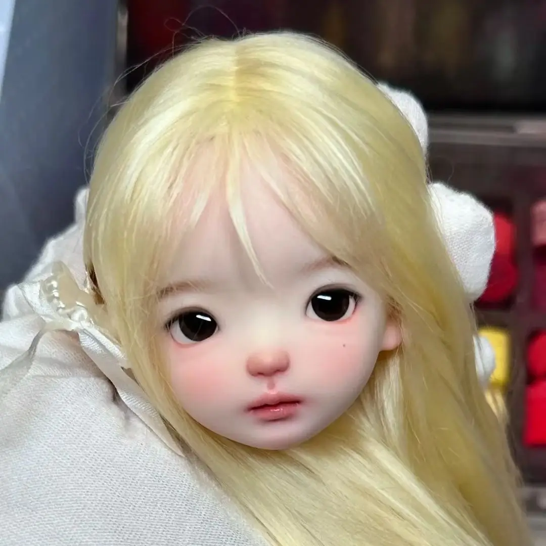 

Amber 1/6 SD BJD Doll jale doudou Head Cute Beautiful Girl Resin Toy Gift Just the Head High Just head makeup