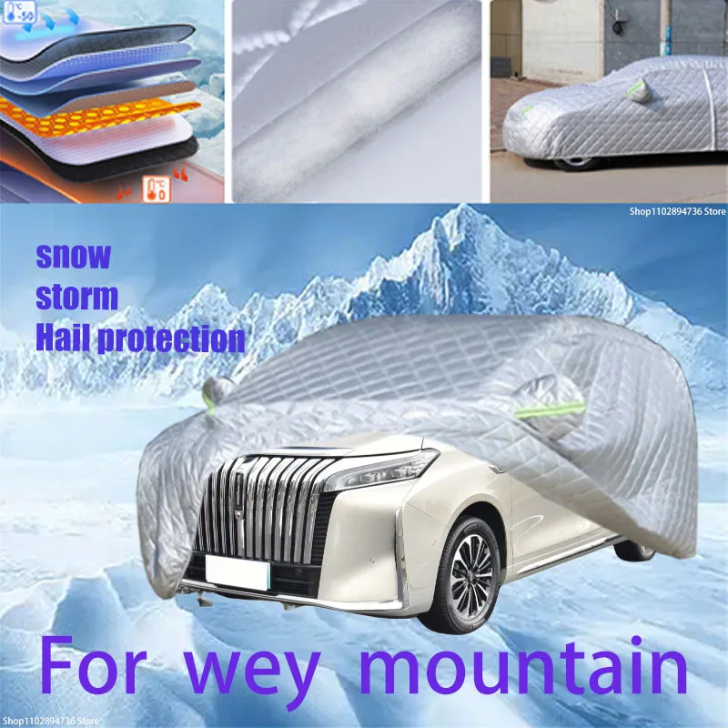 

For wey mountain Outdoor Cotton Thickened Awning For Car Anti Hail Protection Snow Covers Sunshade Waterproof Dustproof