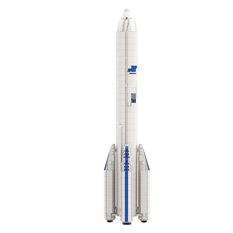 MOC Aerospace Rocket ESA Arianespace Arianeal 6 Rocket Building Blocks For 1:110 Saturn V Scale Space Exploration Bricks Toys