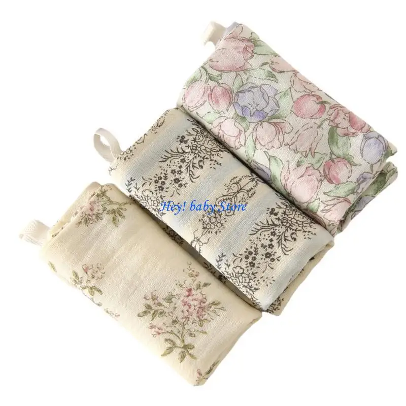 

Q1FE 3xCotton Bib Baby Washcloth Absorbent Face Towel 4-Layer for Infants Drooling Hour and Eating Time Toddler Saliva Towel