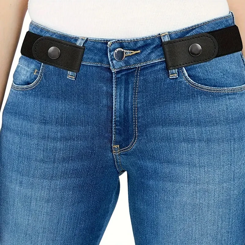 Sabuk Pengontrol Perut - Sabuk Elastis yang Dapat Disesuaikan untuk Jeans dan Celana - Desain Tanpa Gesper untuk Kenyamanan dan Kenyamanan