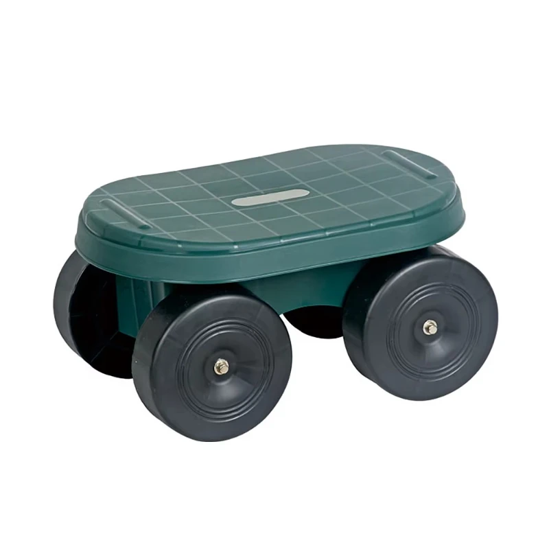MJ-6032 exportação 360x255w x 200hmm cor verde carrinho de armazenamento de ferramentas de plástico para jardim/caixa de ferramentas carrinho com quatro rodas