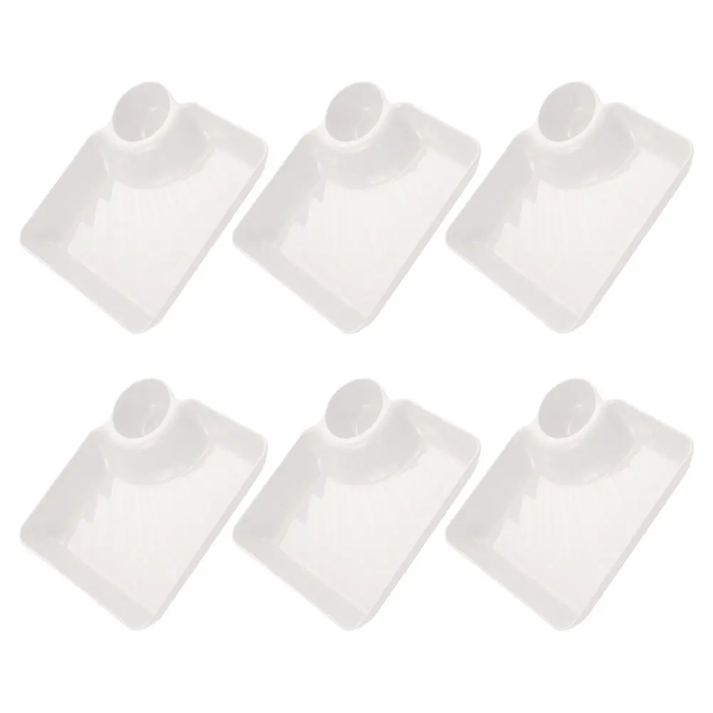 

Divided Plates with Sauce Compartments Household White Serving Platter Dip Bowl