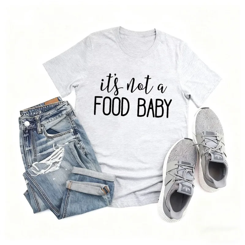 قميص It's Not A Food Baby، قميص إعلان الحمل للزوج، إعلان الحمل لعيد الشكر، أنا حامل #1