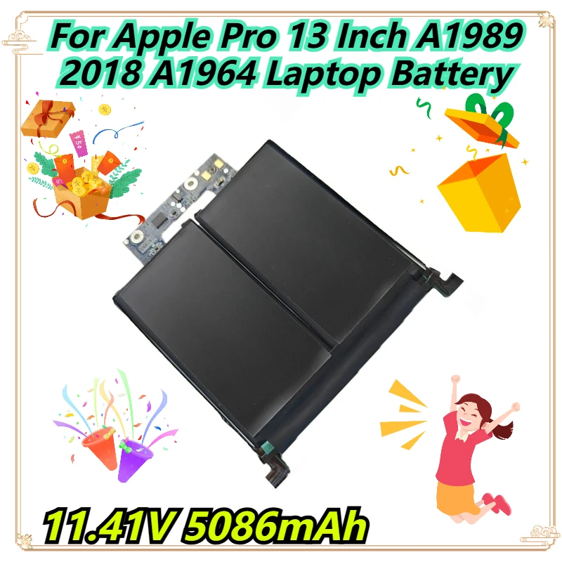 

11.41V 5086mAh For Apple Pro 13 Inch A1989 2018 A1964 Laptop Battery