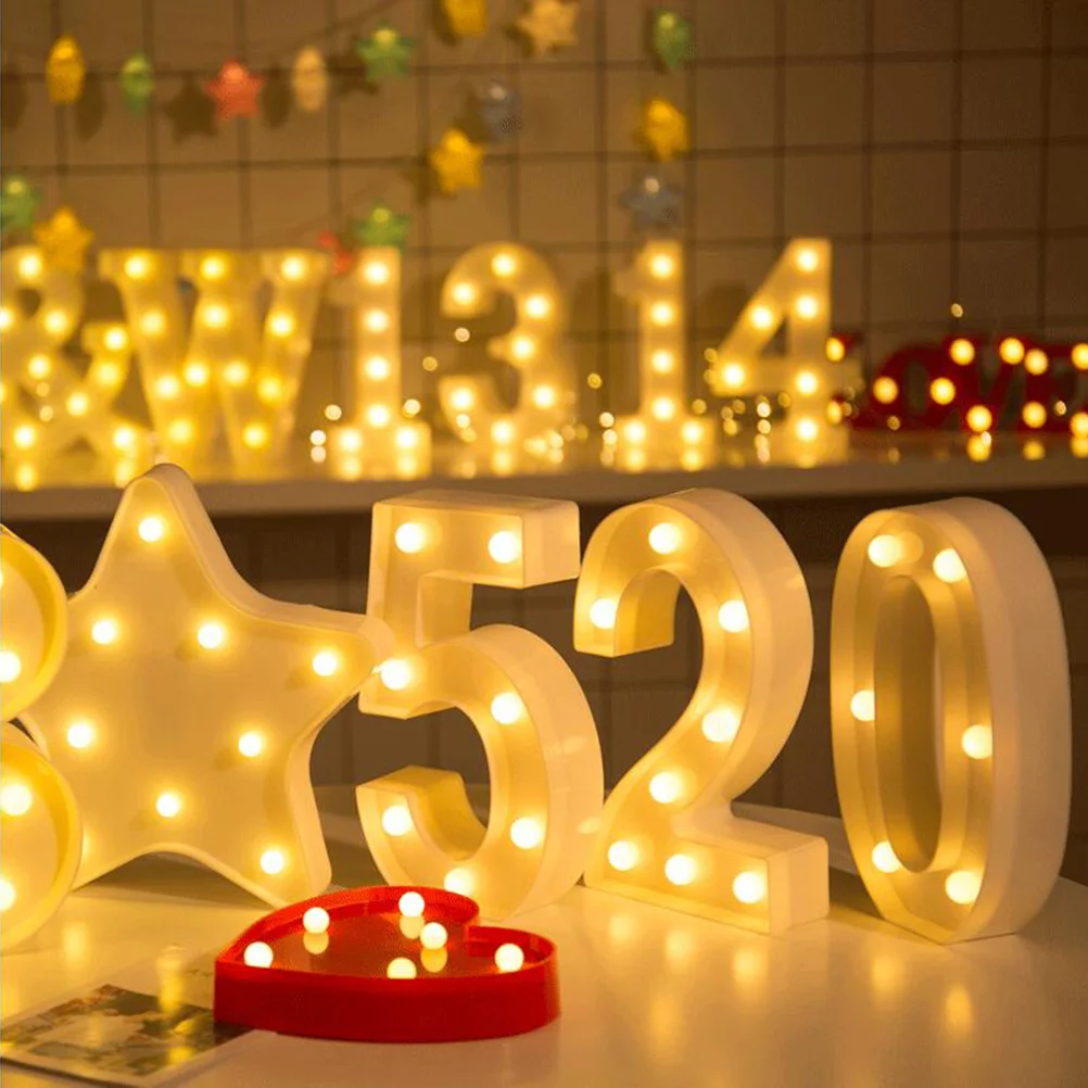 

Led Lights Decoration Party Number Lights Light Up Number Sign Led Night Light For Wedding Birthday Anniversary Christmas