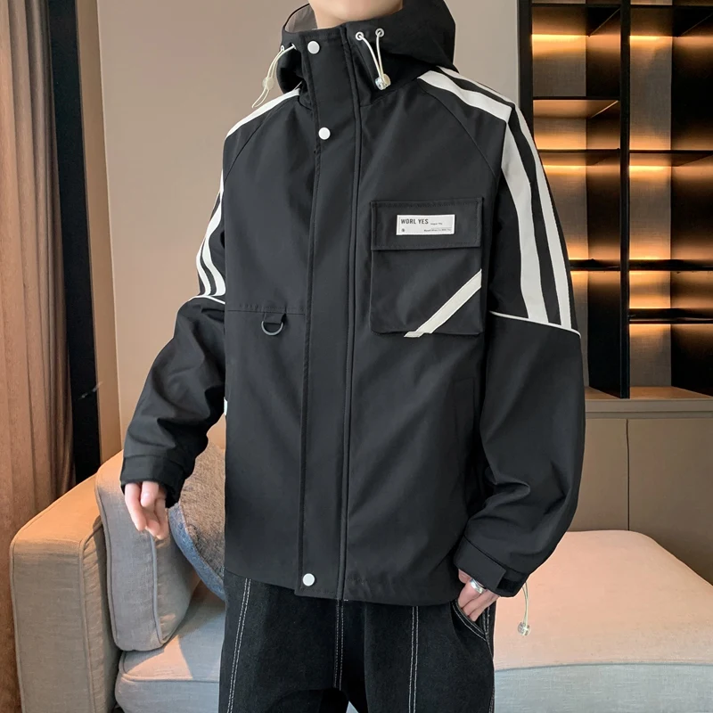 

Loose casual jacket stormjacket stand collar jacket hoodless cardigan coat new autumn and winter 2024