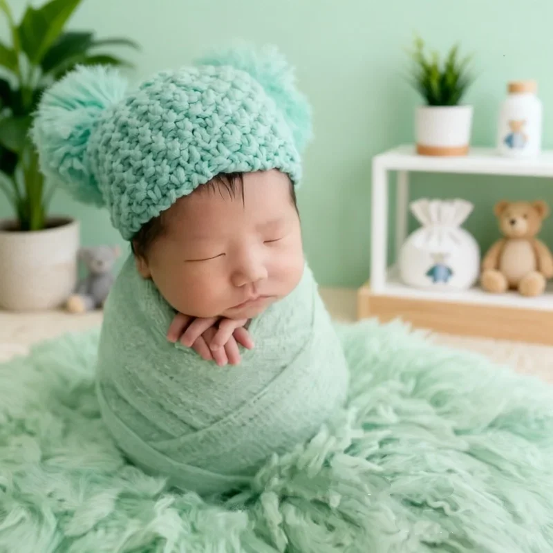 Practical Studio Supply Basket Filler Layer Blanket Newborn Photography Background Prop For Infant Baby Shooting Accessory