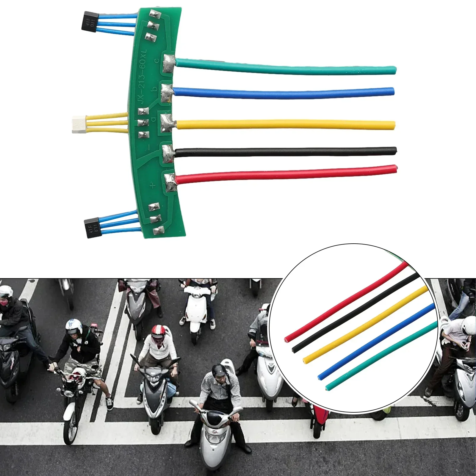 120° PCB Board Ebike Hall Sensor Electric Bike Repair Easy To Install Easy To Use Good Compatibility Green Color