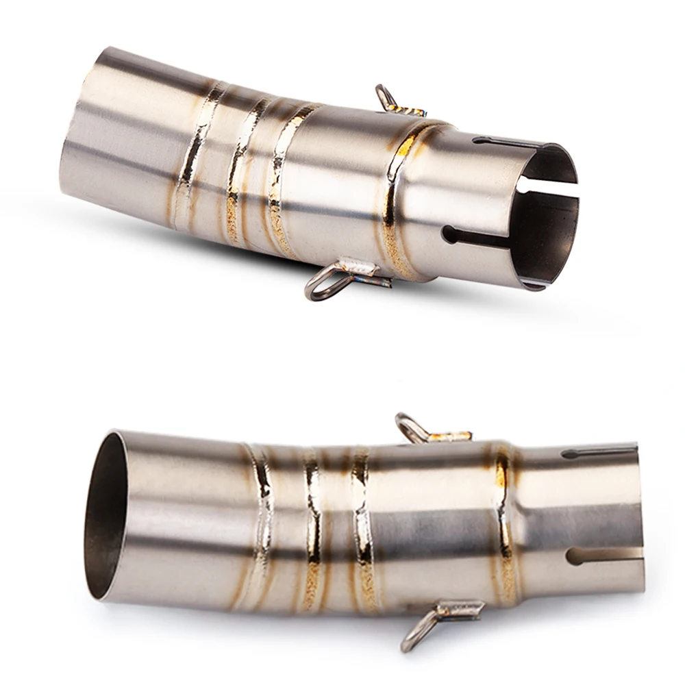 

Slip-on Motorcycle Exhaust Middle Link Pipe Escape Moto 51mm Muffler Adapter Tube for Kawasaki Ninja 400 Z400 2018-2024