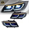 Paar Scheinwerferbaugruppen für 2005–2012 BMW 3er E90 E91 Xenon HID modifizierte Autoscheinwerfer mit sequentiellem Blinker 1