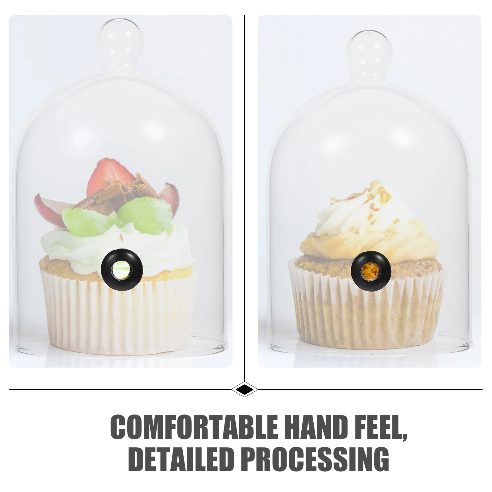 

Hood Food Cover Covers Serving Clear Cake Bread Glass Dome Cloche for Cheese
