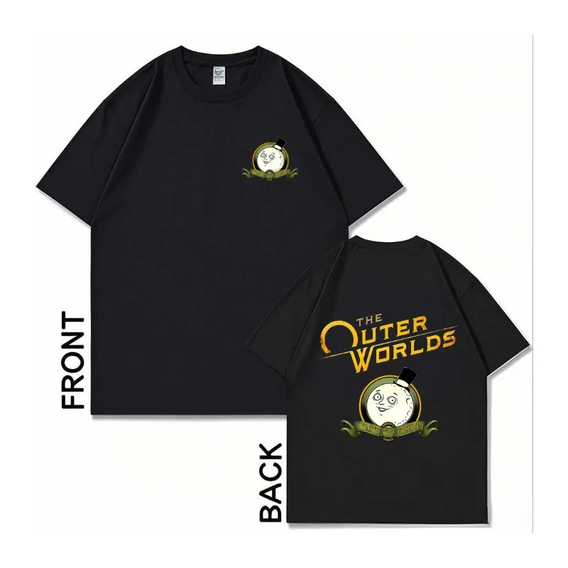 هدية الألعاب: تي شيرت The Outer Worlds تي شيرت قطني مريح مناسب 2025 جرافيك جديد لجميع المواسم كاجوال موضة ناعمة ومريحة