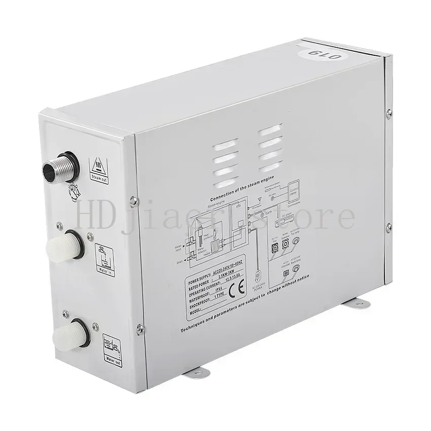 

TR - 019 Home Shower Steam Generator System - 220V, 3000W Sauna Bath Steam Equipment with Remote Contro